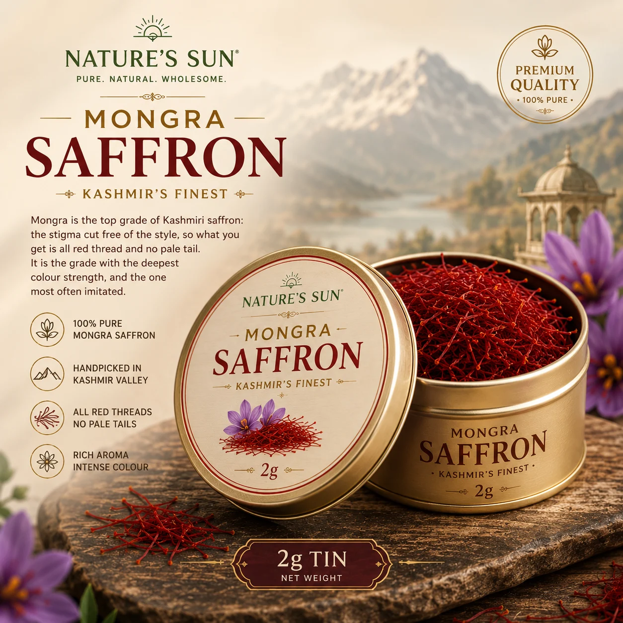 Mongra Saffron, 2g